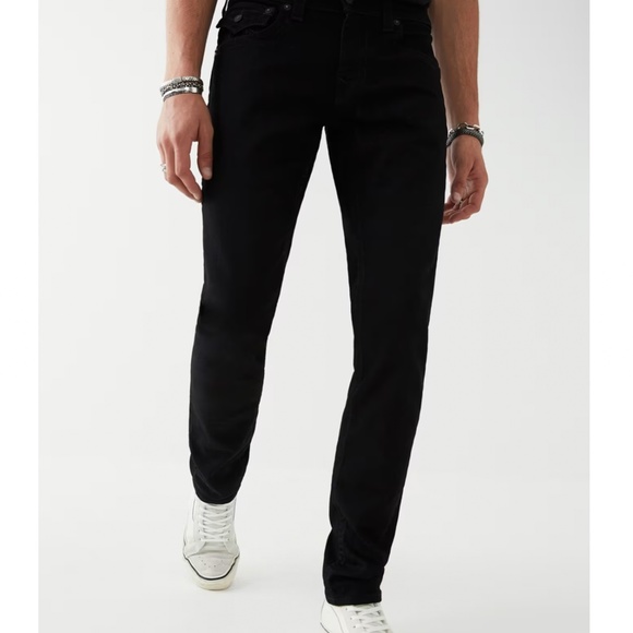 NWT Teen Boy True Religion Black Cotton Jeans - Rocco Skinny Size 14 Inseam 29" - Picture 3 of 15